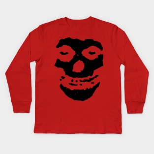 The Crimson Ghost - Black Kids Long Sleeve T-Shirt